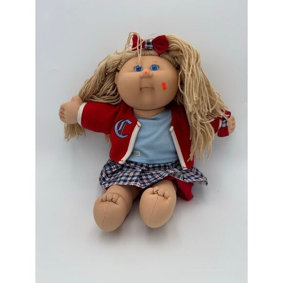Cabbage Patch Kid Doll 17" Play Along PA-3, Blue Eyes, Blond Hair, W/Outfit 2004 - Picture 1 of 11